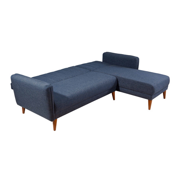 Ugaona sofa-krevet Aqua Köşe desno-tamno plava