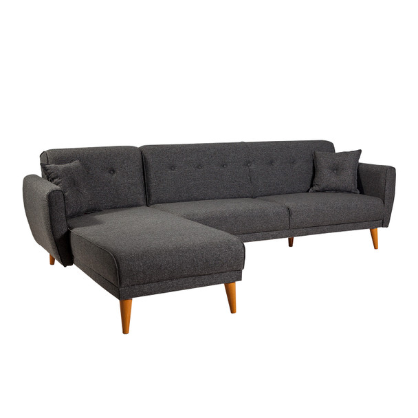 Ugaona sofa-krevet Aria Köşe-Antracit