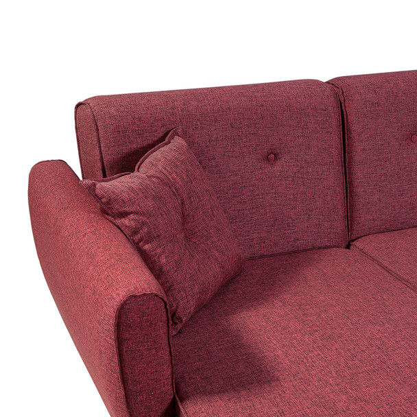 Ugaona sofa-krevet Aria Köşe-Claret Red