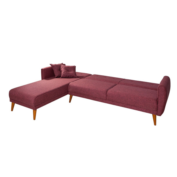 Ugaona sofa-krevet Aria Köşe-Claret Red