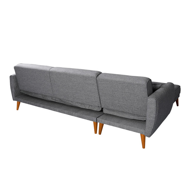 Ugaona sofa-krevet Aria Köşe-Tamno siva