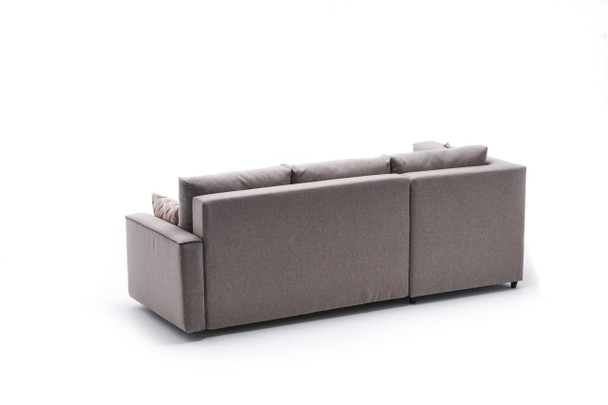 Ugaona sofa-krevet Ece lijevo - krema