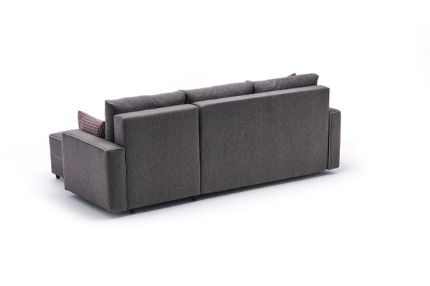 Ugaona sofa-krevet Ece desno - braon