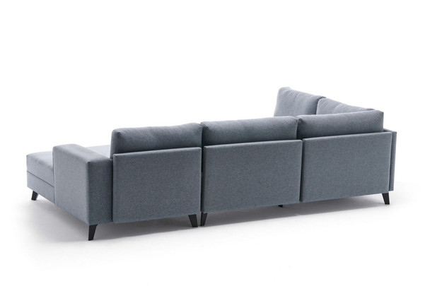 Ugaona sofa-krevet Efsun – Plava