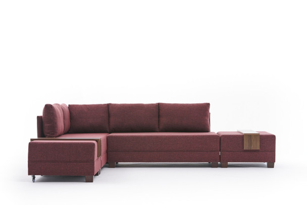 Ugaona sofa-krevet Fly Kutna Sofa Lijeva - Claret Red