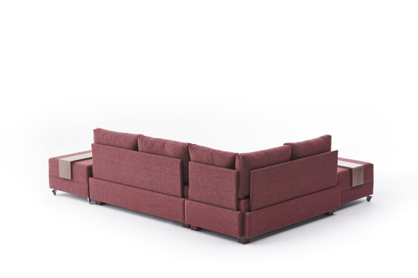 Ugaona sofa-krevet Fly Kutna Sofa Lijeva - Claret Red