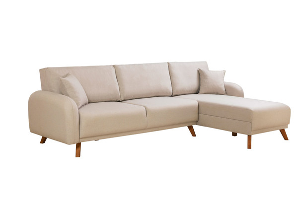 Ugaona sofa-krevet Hera 1 Korner - Krema