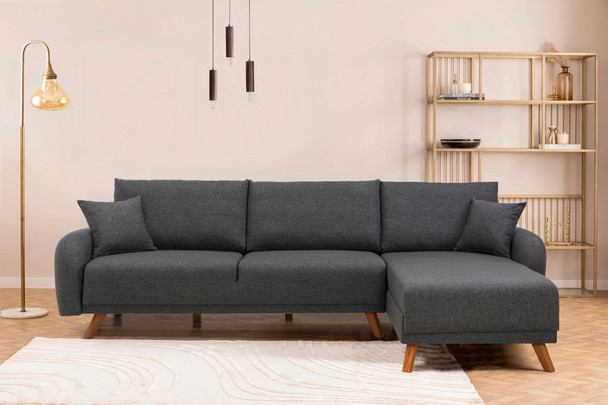 Ugaona sofa-krevet Hera 2 Kutak - antracit