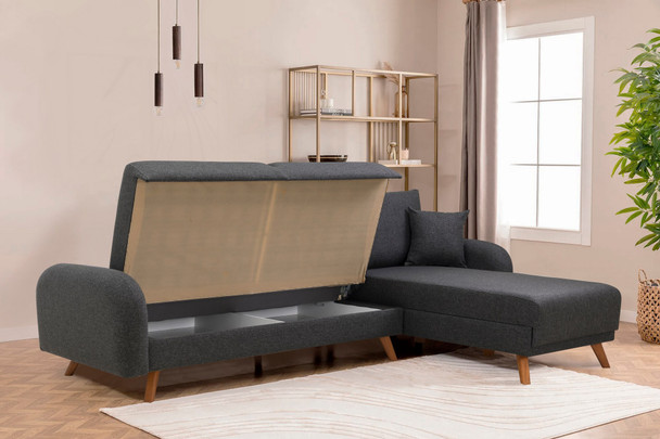 Ugaona sofa-krevet Hera 2 Kutak - antracit