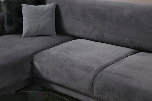 Ugaona sofa-krevet Slika ugao lijevi ( Chl-3R ) - antracit