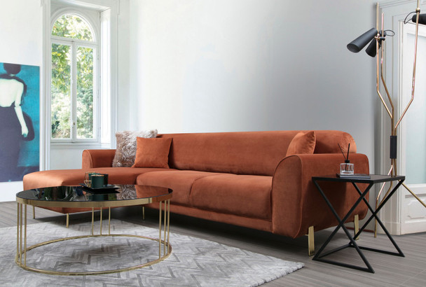 Ugaona sofa-krevet Slika ugao lijevo ( Chl-3R ) - cimet