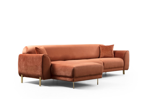 Ugaona sofa-krevet Slika ugao lijevo ( Chl-3R ) - cimet