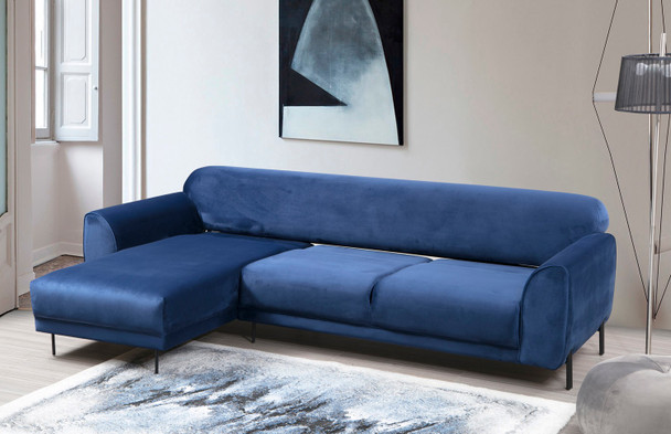 Ugaona sofa-krevet Slika ugao lijevi ( Chl-3R ) - tamnoplava