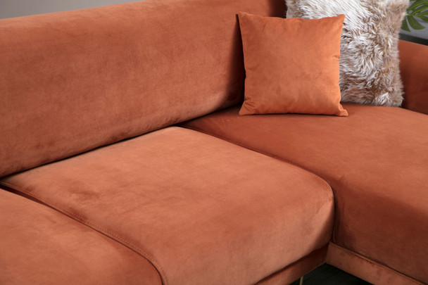Ugaona sofa-krevet Ugao slike desno (L3-Chl) - Cimet
