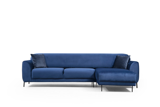 Ugaona sofa-krevet Desni ugao slike (L3-Chl) - tamnoplava