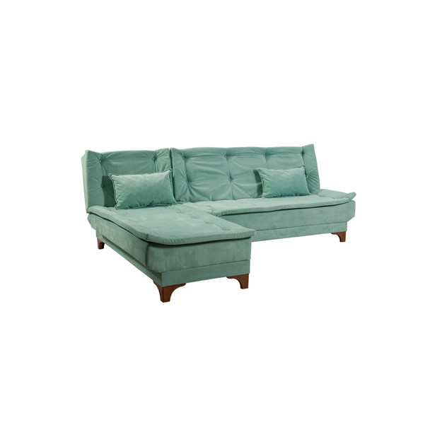 Ugaona sofa-krevet Kelebek Köşe lijevo - Sea Green