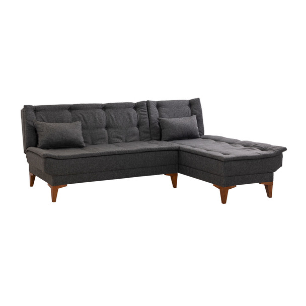 Ugaona sofa-krevet Santo-Antracit