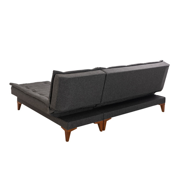 Ugaona sofa-krevet Santo-Antracit