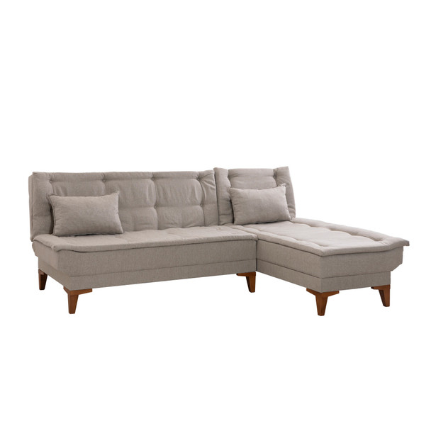 Ugaona sofa-krevet Santo-krem