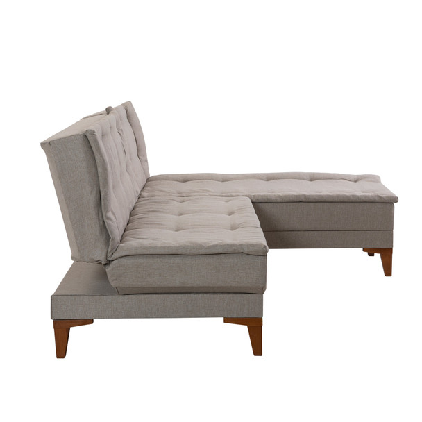 Ugaona sofa-krevet Santo-krem