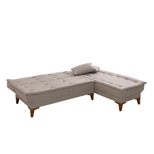 Ugaona sofa-krevet Santo-krem