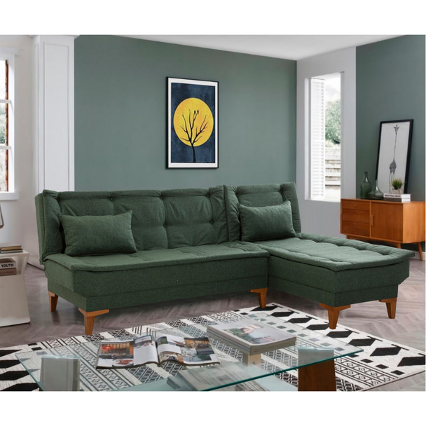 Ugaona sofa-krevet Santo-Green