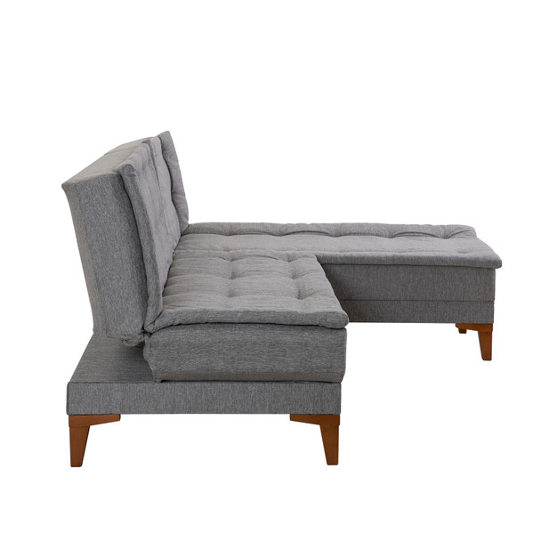 Ugaona sofa-krevet Santo-Grey