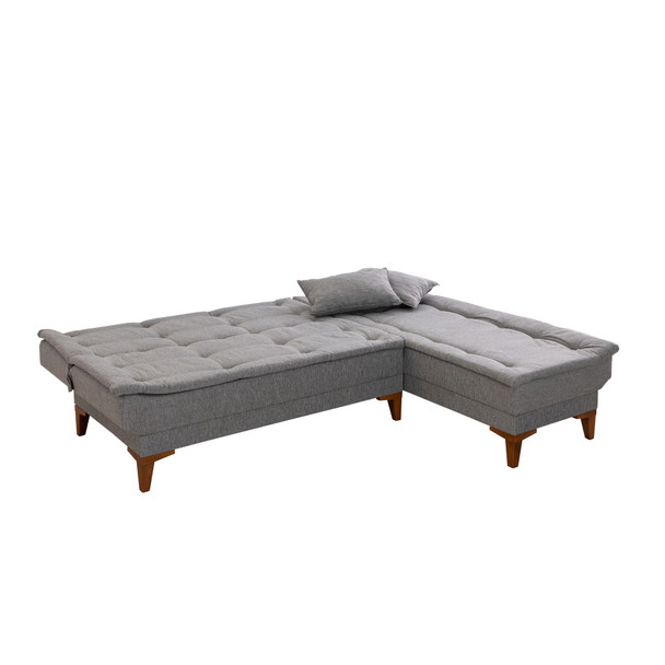 Ugaona sofa-krevet Santo-Grey