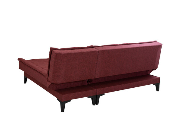 Ugaona sofa-krevet Santo-S-Claret crvena