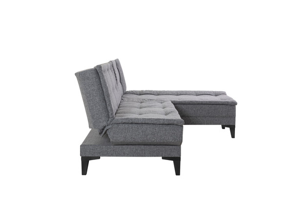 Ugaona sofa-krevet Santo-S-Tamno siva