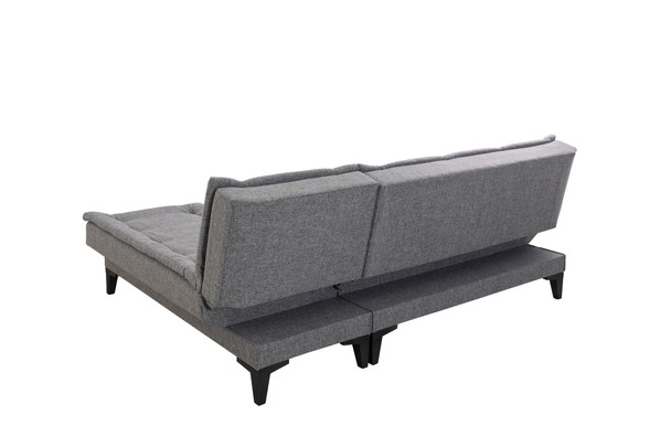 Ugaona sofa-krevet Santo-S-Tamno siva