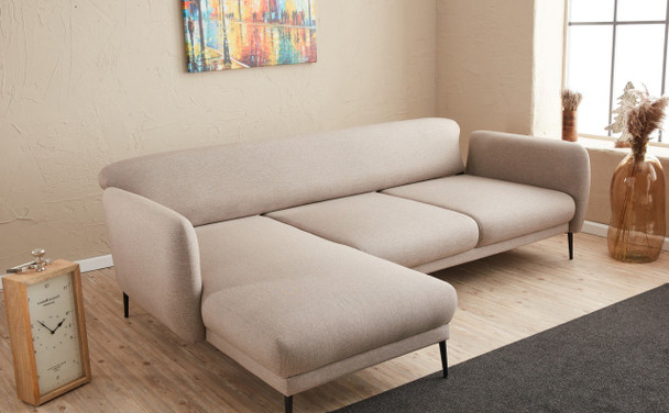 Ugaona sofa-krevet Venus L - krema