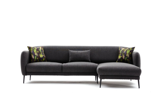 Ugaona sofa-krevet Venera R - antracit