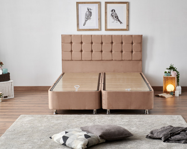 Krevet sa madracem Latte - svijetlosmeđa (160 x 200)
