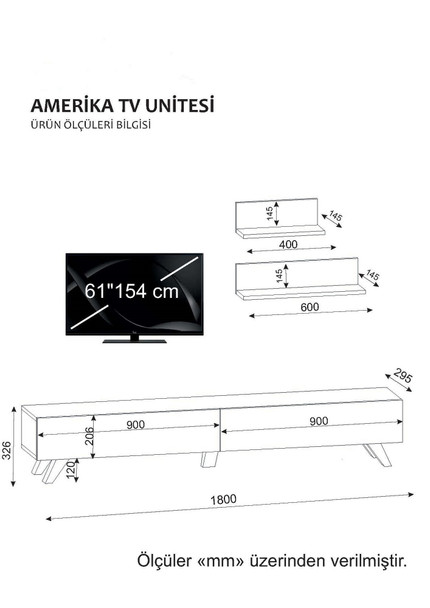 TV jedinica Amerika - Bijela, Orah