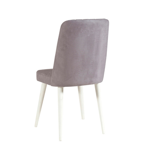 Produživi set stolova i stolica (4 komada) Santiago bijela-Soho siva