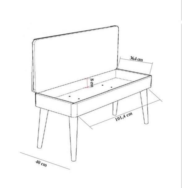 Produživi set stolova i stolica (4 komada) Vina 1053 - 3 -
Antracit,
Bijela