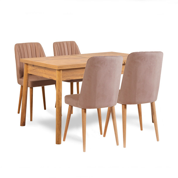 Produživi set stolova i stolica (5 komada) Santiago Atlantic Stone