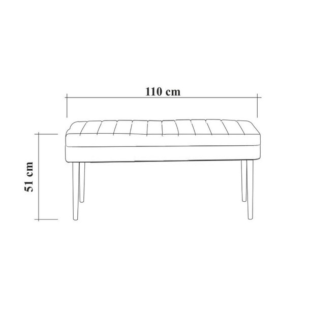 Klupa Vina Bench antracit, orah