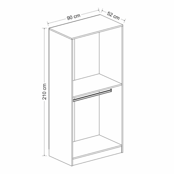 Ormar Kale Plus membrana Antracit - 210