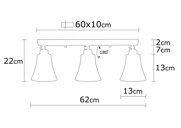 Stropna svjetiljka Foča - N-118