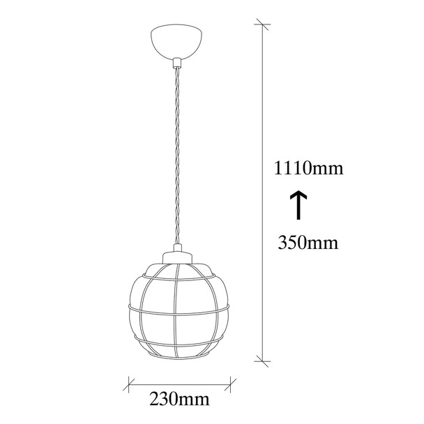Stropna svjetiljka Safderun - 401-S