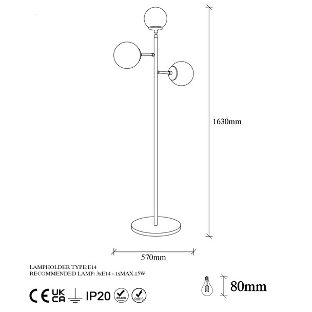 Podna lampa Atmaca - 10290