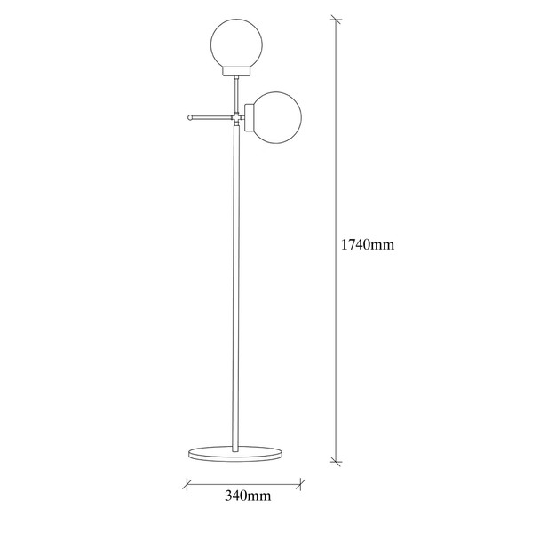 Podna lampa Mudoni-MR-955-1