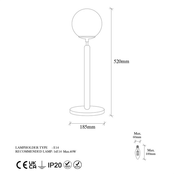 Stolna lampa Kralj - 11463