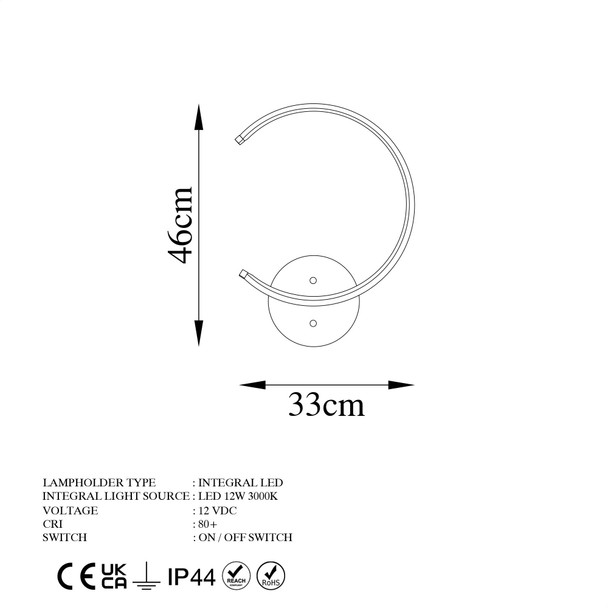 Zidna lampa Mjesec - 13328