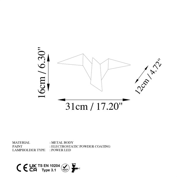 Zidna lampa Pacalı - 13500 - M