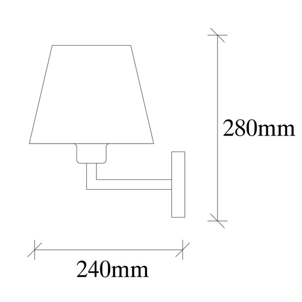 Zidna lampa Profil - 4655