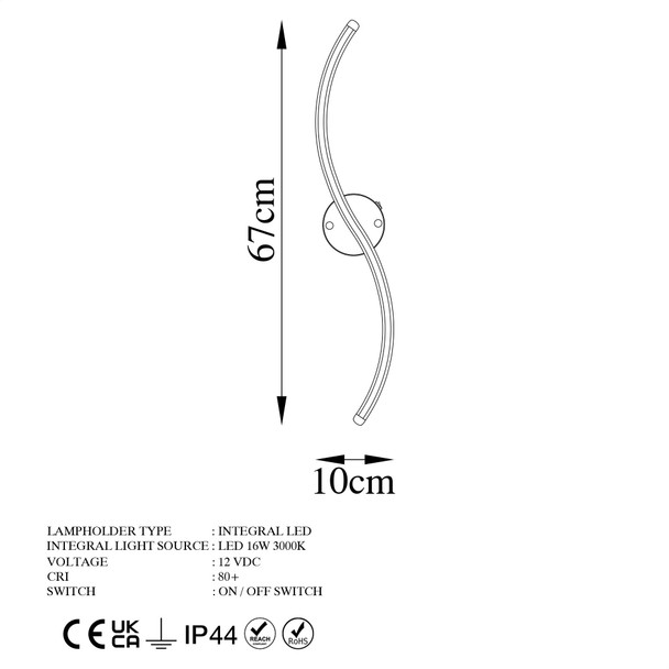 Zidna lampa Yılan - 13280