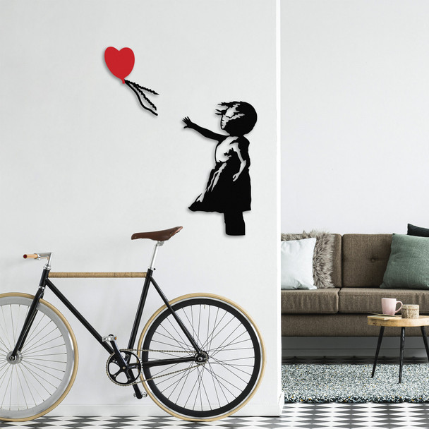 Dekorativni metalni zidni pribor Banksy - 13
